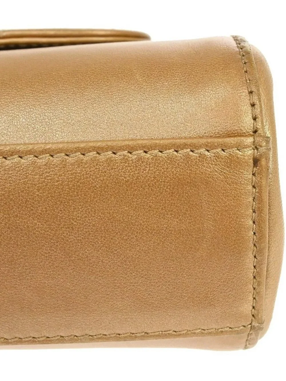 Chanel Brown Lambskin Mademoiselle Lock Shoulder Bag NQ11450